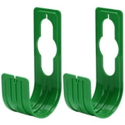 2Pcs Garden Hose Reels Hooks Garden Hose Reel Wall Mount Hose Hanger Wash Car Hose Storage Holder Water Pipe Support Reel Rack (green)